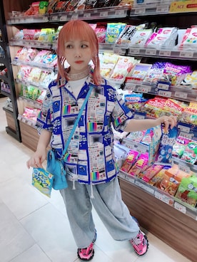 「Balanciagaのアイテム」を使った、cindyさん（レディース・148cm）の夏コーディネート