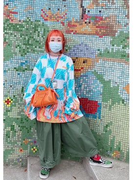 「BALENCIAGA」｜「アイテム（スリッポン）」を使った、cindyさん（レディース・148cm）の冬コーディネート