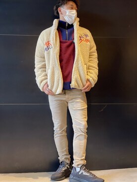 「DIESEL（ディーゼル）のアイテム（その他アウター）」を使った、mitsuさん（メンズ・168cm）の秋コーディネート