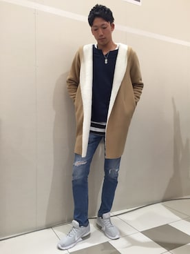 「アイテム（ダッフルコート）」を使った、花ちゃんさん（メンズ・173cm・10代）の秋コーディネート