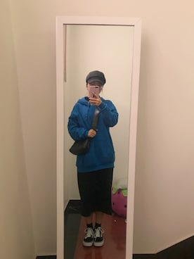 「MONKI（モンキ）のアイテム（パーカー）」を使った、tdashuさん（レディース・155cm）の秋コーディネート