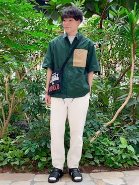 「KELTY（ケルティ）のアイテム」を使った、coen 桂さん（メンズ・171cm）の夏コーディネート