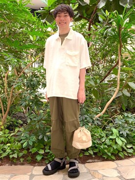 「ベーシックカラー」｜coen 桂さん（メンズ・171cm）の夏コーディネート