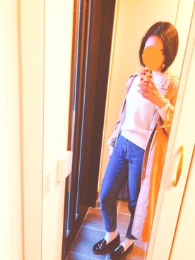 「ORiental TRaffic（オリエンタルトラフィック）のアイテム（ローファー）」を使った、りぃさん（レディース・171cm）の春コーディネート