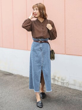 SELECT MOCAさん（レディース・161cm）の秋コーディネート