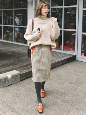 SELECT MOCAさん（レディース・161cm）の冬コーディネート