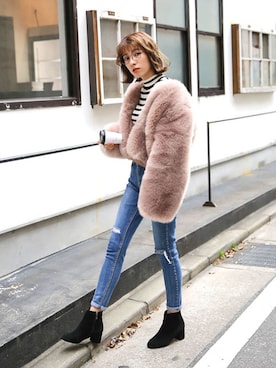 SELECT MOCAさん（レディース・161cm）の冬コーディネート