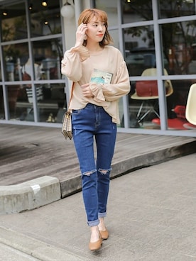 SELECT MOCAさん（レディース・160cm）の春コーディネート