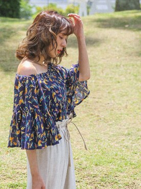 SELECT MOCAさん（レディース・160cm）の夏コーディネート