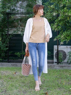 SELECT MOCAさん（レディース・160cm）の夏コーディネート