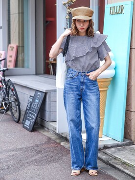 SELECT MOCAさん（レディース・160cm）の夏コーディネート