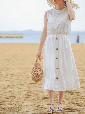SELECT MOCAさん（レディース・160cm）の夏コーディネート