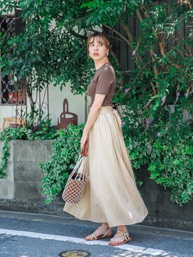 SELECT MOCAさん（レディース・160cm）の夏コーディネート