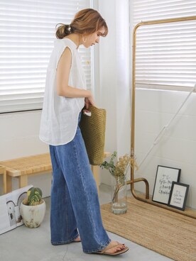 SELECT MOCAさん（レディース・160cm）の夏コーディネート