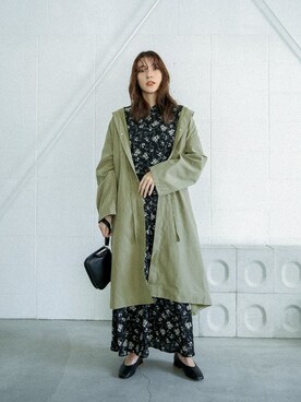 「select MOCA（セレクトモカ）のアイテム（トレンチコート）」を使った、SELECT MOCAさん（レディース・160cm）の冬コーディネート
