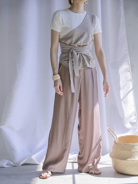 「テンセル」｜SELECT MOCAさん（レディース・160cm）の春コーディネート