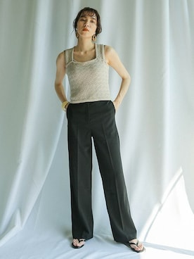 「select MOCA（セレクトモカ）のアイテム（ビーチサンダル）」を使った、SELECT MOCAさん（レディース・160cm）の春コーディネート