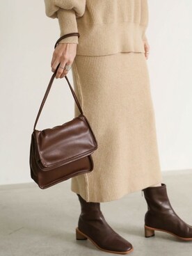 「ショルダーBAG」｜SELECT MOCAさん（レディース・160cm）の冬コーディネート