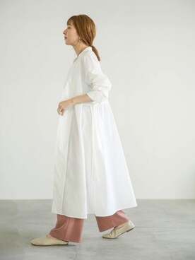 「2wayワンピース」｜「アイテム（その他シューズ）」を使った、SELECT MOCAさん（レディース・160cm）の冬コーディネート