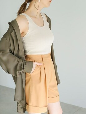 「テロテロ」｜SELECT MOCAさん（レディース・163cm）の春コーディネート