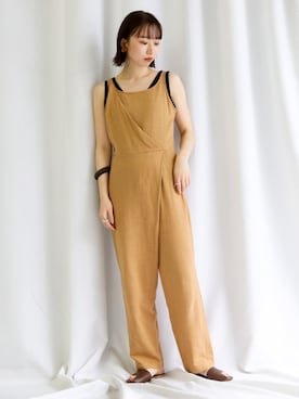 「select MOCA（セレクトモカ）のアイテム（オールインワン・サロペット）」を使った、SELECT MOCAさん（レディース・160cm）の夏コーディネート