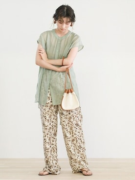 SELECT MOCAさん（レディース・158cm）の夏コーディネート