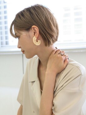 「ウッド」｜SELECT MOCAさん（レディース・163cm）の夏コーディネート