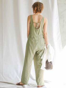 「select MOCA（セレクトモカ）のアイテム（オールインワン・サロペット）」を使った、SELECT MOCAさん（レディース・163cm）の夏コーディネート