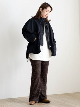 「select MOCA（セレクトモカ）のアイテム（その他アウター）」を使った、SELECT MOCAさん（レディース・162cm）の秋コーディネート