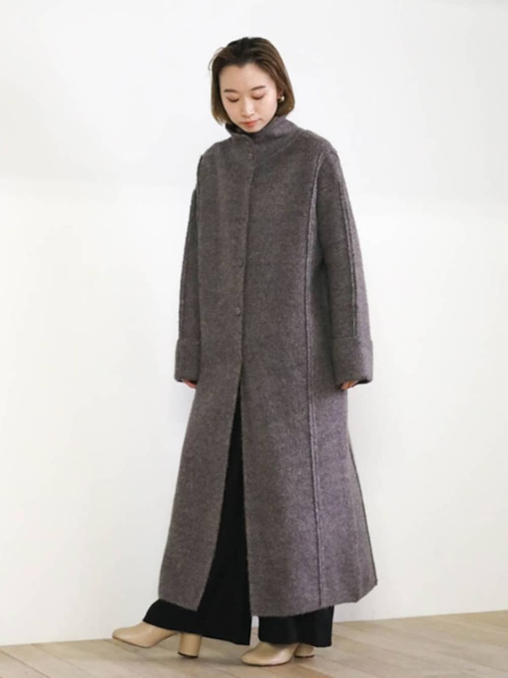 セレクトモカ ニットコート SELECT MOCA - select moca オーバーサイズニットコートの通販 by ぽs