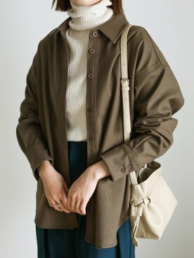 「select MOCA（セレクトモカ）のアイテム（その他アウター）」を使った、SELECT MOCAさん（レディース・163cm）の冬コーディネート