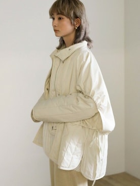 「select MOCA（セレクトモカ）のアイテム（その他アウター）」を使った、SELECT MOCAさん（レディース・158cm）の冬コーディネート