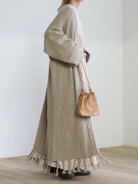 「select MOCA（セレクトモカ）のアイテム（その他アウター）」を使った、SELECT MOCAさん（レディース・158cm）の冬コーディネート