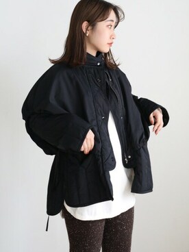 「select MOCA（セレクトモカ）のアイテム（その他アウター）」を使った、SELECT MOCAさん（レディース・162cm）の冬コーディネート