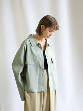 「select MOCA（セレクトモカ）のアイテム（その他アウター）」を使った、SELECT MOCAさん（レディース・163cm）の冬コーディネート