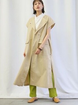 「select MOCA（セレクトモカ）のアイテム（その他アウター）」を使った、SELECT MOCAさん（レディース・163cm）の冬コーディネート