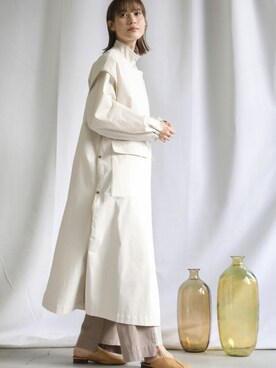 「select MOCA（セレクトモカ）のアイテム（その他アウター）」を使った、SELECT MOCAさん（レディース・163cm）の春コーディネート