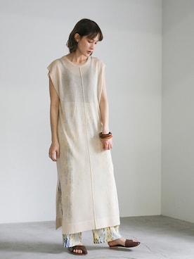 ワンピースを使った アイボリー のレディース人気ファッションコーディネート Wear