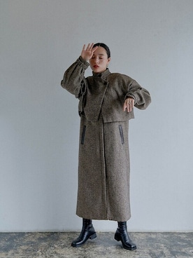 「select MOCA（セレクトモカ）のアイテム（その他アウター）」を使った、SELECT MOCAさん（レディース・161cm）の夏コーディネート