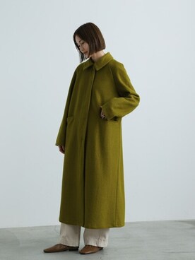 「select MOCA（セレクトモカ）のアイテム（ステンカラーコート）」を使った、SELECT MOCAさん（レディース・163cm）の秋コーディネート