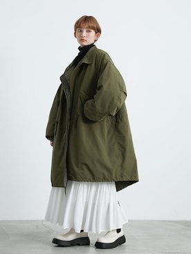 「select MOCA（セレクトモカ）のアイテム（モッズコート）」を使った、SELECT MOCAさん（レディース・158cm）の秋コーディネート