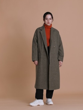 「select MOCA（セレクトモカ）のアイテム（その他アウター）」を使った、SELECT MOCAさん（レディース・172cm）の秋コーディネート