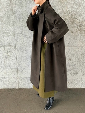 「select MOCA by son（セレクトモカバイソン）のアイテム（その他アウター）」を使った、SELECT MOCAさん（レディース・159cm）の秋コーディネート