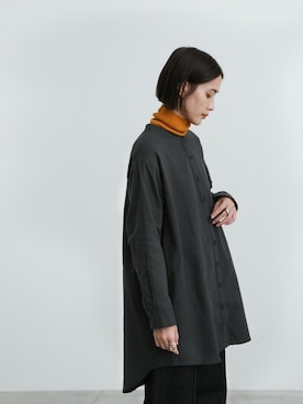 「select MOCA（セレクトモカ）の【13色展開】シンプルリブタートルニット（ニット/セーター）」を使った、SELECT MOCAさん（レディース・163cm）の秋コーディネート