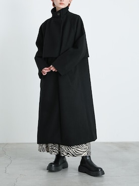 「select MOCA（セレクトモカ）のアイテム（その他アウター）」を使った、SELECT MOCAさん（レディース・158cm）の冬コーディネート