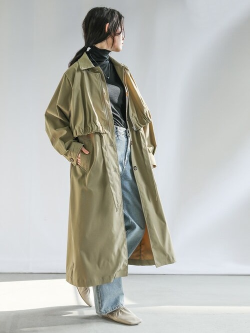 レイヤードステンカラーコート（ステンカラーコート）｜select MOCA