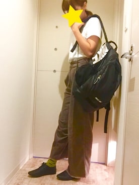 「chico_（チコ）のアイテム（パンツ）」を使った、ぴーさんさん（レディース・163cm）の秋コーディネート