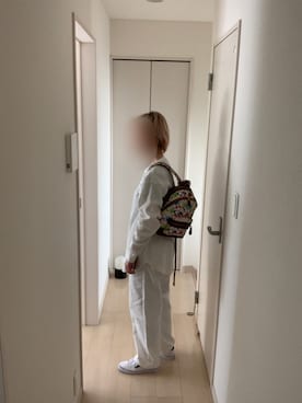 「ワッフル」｜「アイテム（チノパンツ）」を使った、pikapomさん（レディース・160cm）の春コーディネート