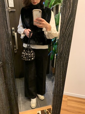 「Didot.（ディドット）のアイテム（トップス）」を使った、yuzuna108さん（レディース・175cm）の冬コーディネート