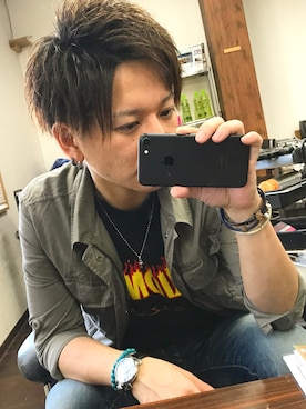 「花見」｜「アイテム（腕時計）」を使った、Yu-keyさん（メンズ・172cm）の春コーディネート